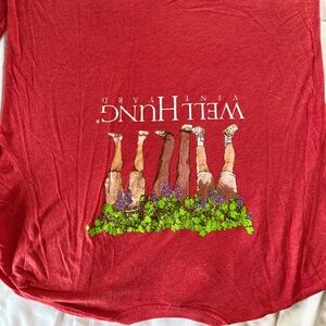 PacSun Men's pink and Burgundy Shirt